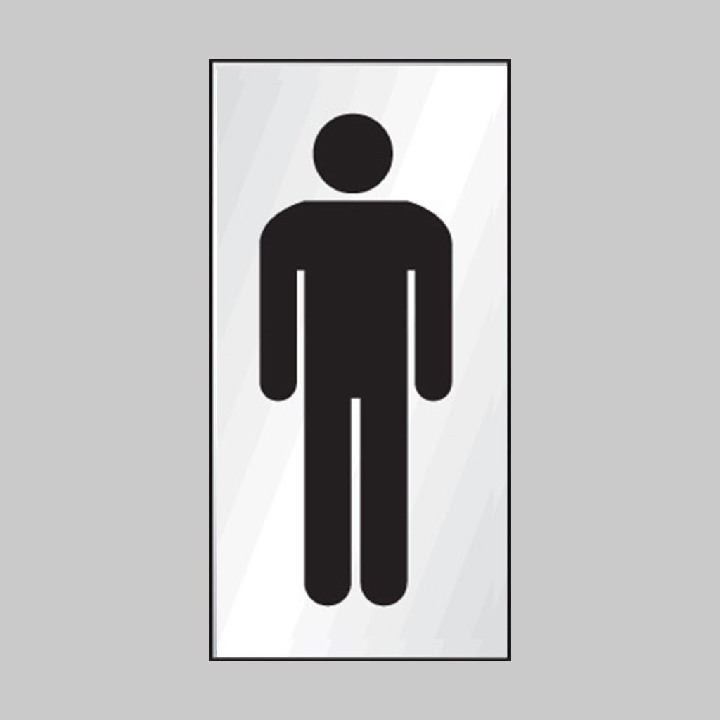 Gents Symbol Engraved Aluminium Effect Sign - Ready Set SuppliedGents Symbol Engraved Aluminium Effect Sign59067