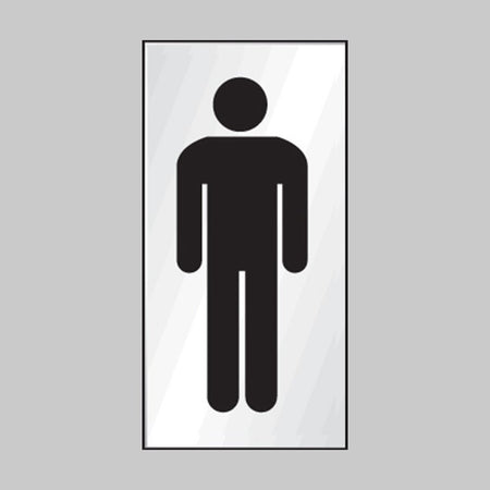 Gents Symbol Engraved Aluminium Effect Sign - Ready Set SuppliedGents Symbol Engraved Aluminium Effect Sign59067