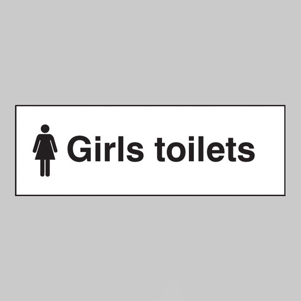 Girls Toilets Sign - Ready Set SuppliedGirls Toilets SignRigid Plastic17087G