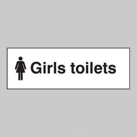 Girls Toilets Sign - Ready Set SuppliedGirls Toilets SignRigid Plastic17087G