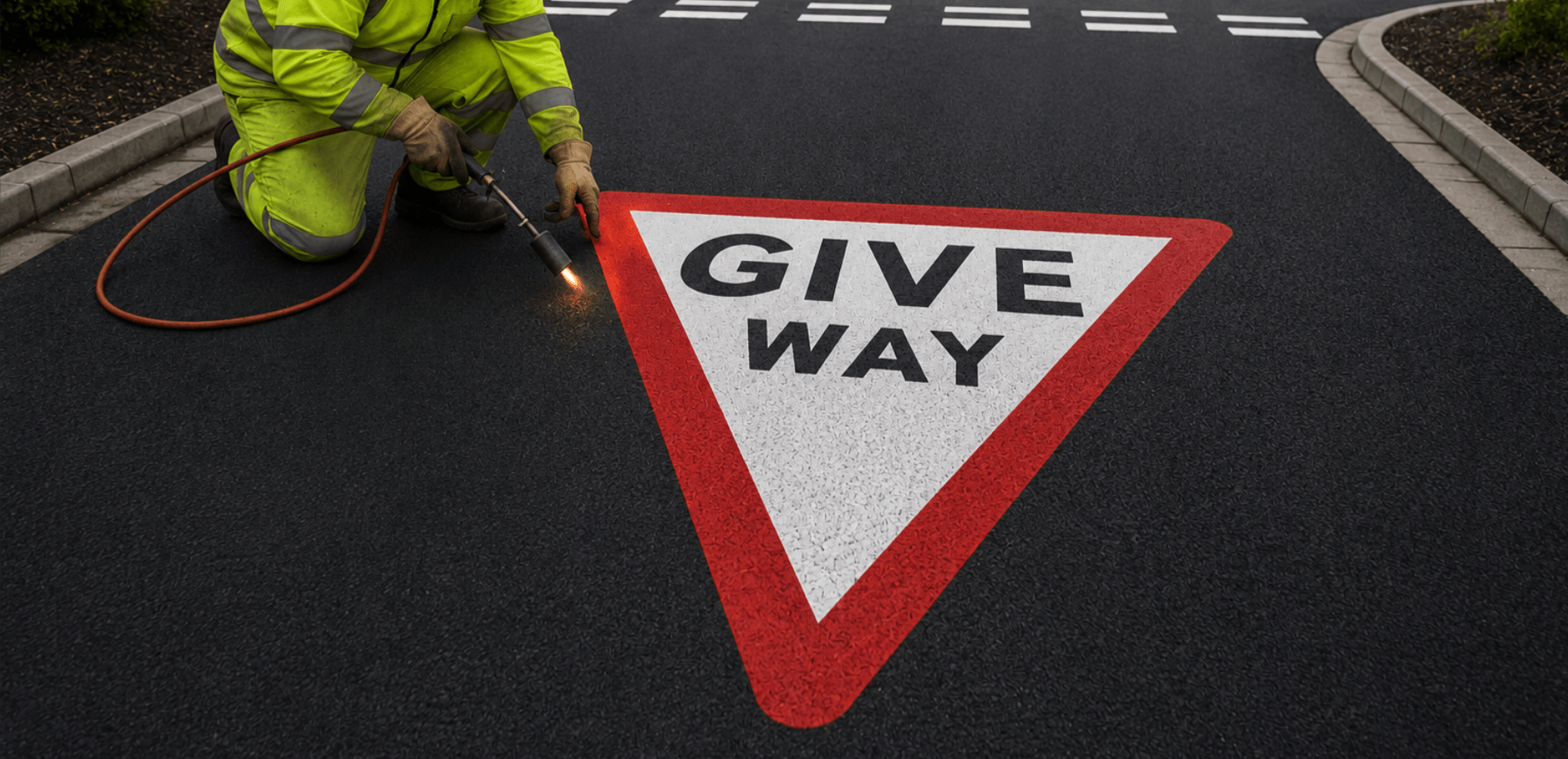 Give way Sign Road Markings - Ready Set SuppliedGive way Sign Road Markings1200mm x 1200mm