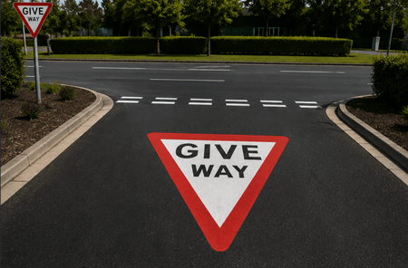 Give way Sign Road Markings - Ready Set SuppliedGive way Sign Road Markings1200mm x 1200mm