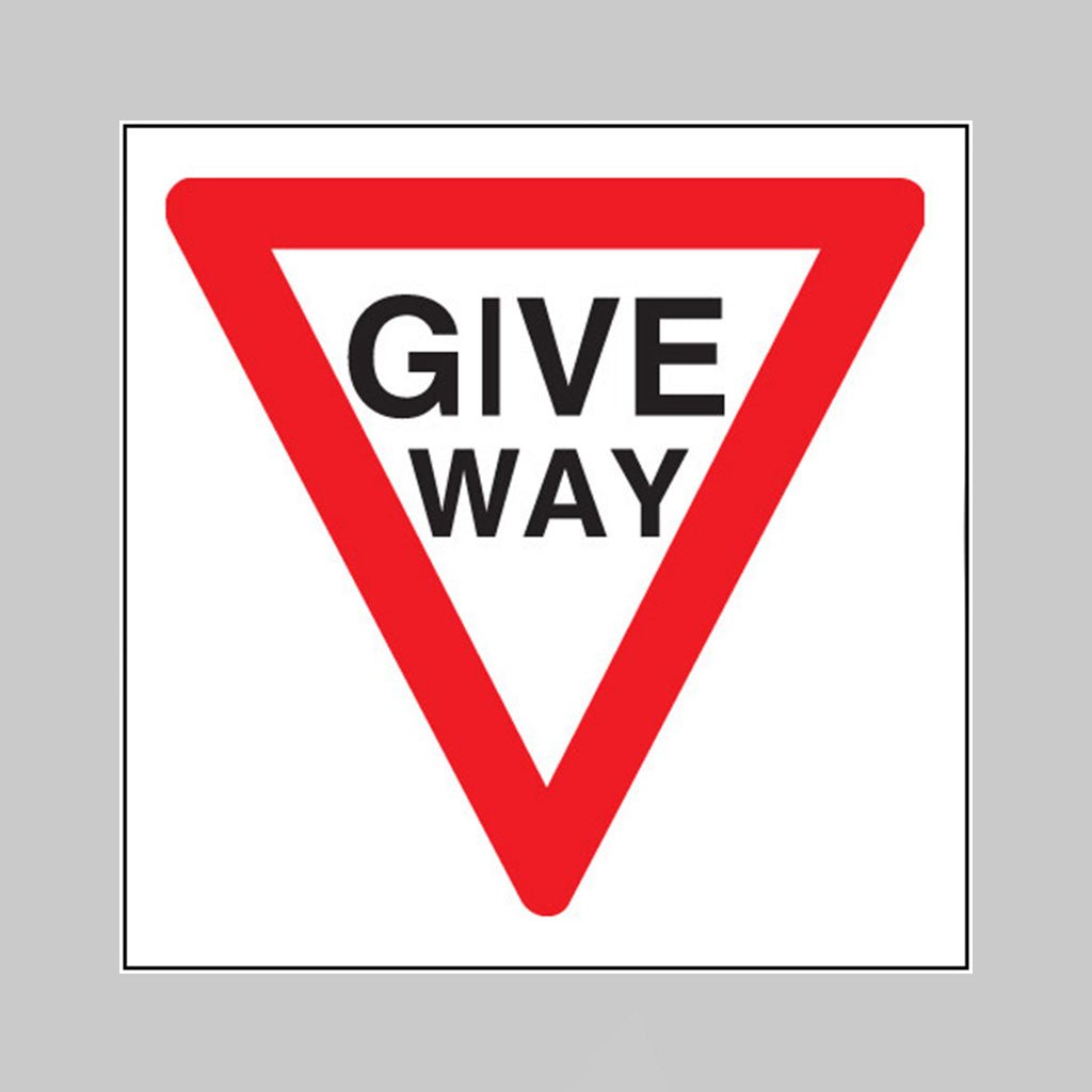 Give Way Sign - Ready Set SuppliedGive Way SignRigid Plastic17505N