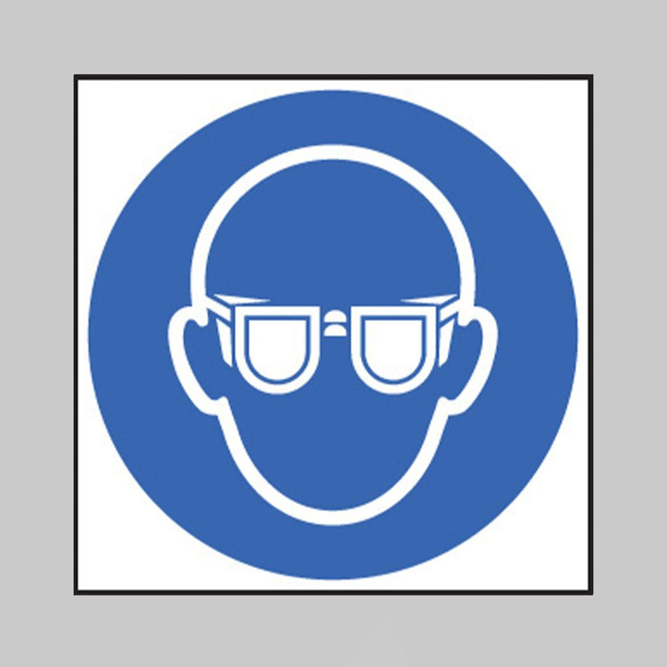 Goggles Symbol Sign - Ready Set SuppliedGoggles Symbol SignRigid Plastic15006F