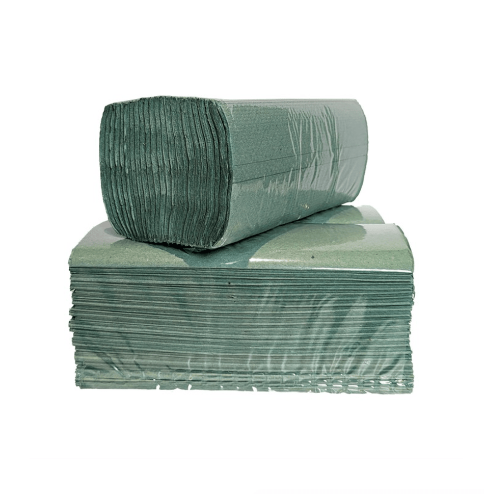 GREEN C - FOLD HAND TOWELS 1 PLY 240 SHEET (BOX OF 12) - Ready Set SuppliedGREEN C - FOLD HAND TOWELS 1 PLY 240 SHEET (BOX OF 12)100