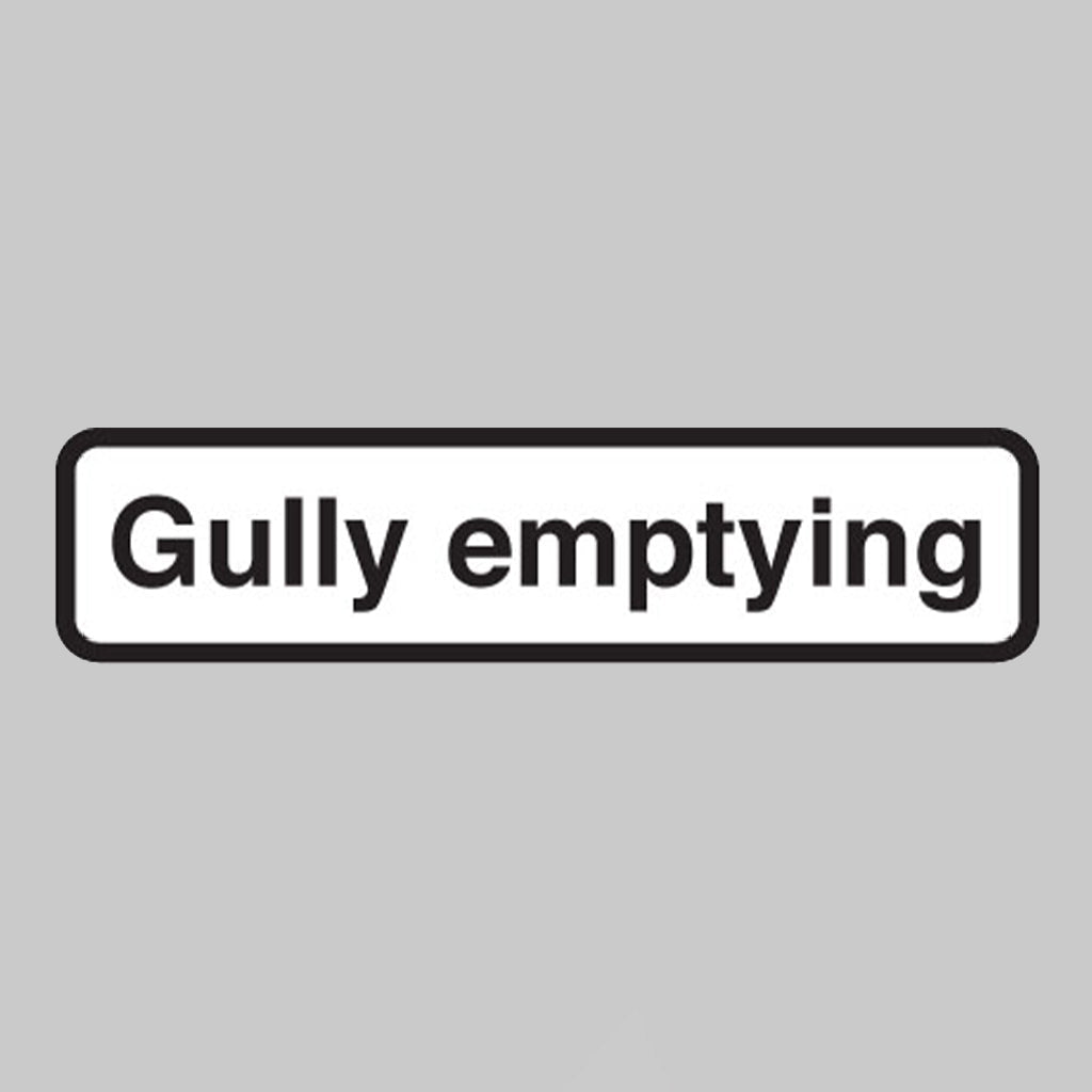 Gully Emptying Fold Up Supplementary Text With Rust Proof Press Studs (600mm Variant - 735 x 150mm) Sign - Ready Set SuppliedGully Emptying Fold Up Supplementary Text With Rust Proof Press Studs (600mm Variant - 735 x 150mm) Sign56554