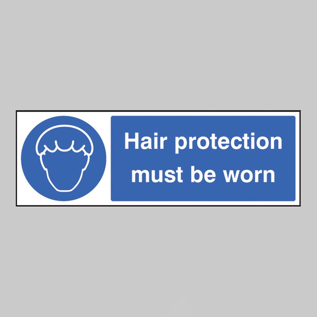 Hair Protection Must Be Worn Sign - Ready Set SuppliedHair Protection Must Be Worn SignRigid Plastic15606G