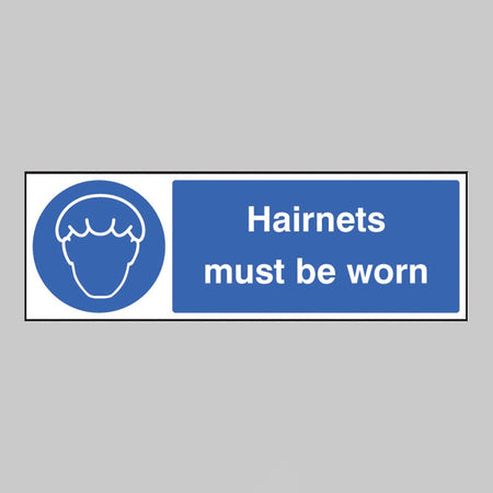 Hairnets Must Be Worn Sign - Ready Set SuppliedHairnets Must Be Worn SignRigid Plastic15627G
