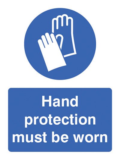 Hand Protection Must Be Worn Sign - Ready Set SuppliedHand Protection Must Be Worn SignRigid Plastic15203E