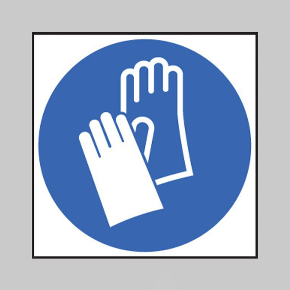 Hand Protection Symbol Sign - Ready Set SuppliedHand Protection Symbol SignRigid Plastic15204F