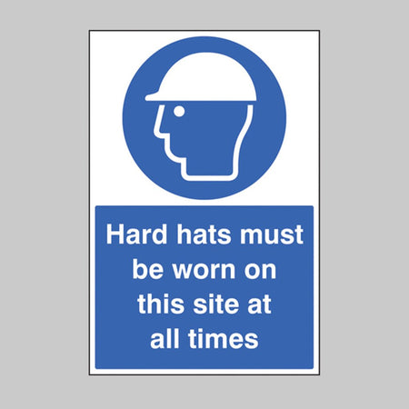 Hard Hat Sign - Ready Set SuppliedHard Hat SignRigid Plastic16401M