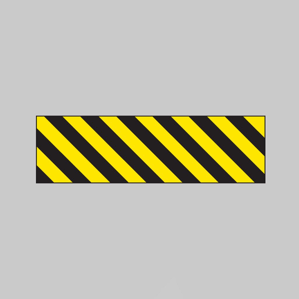 Hazard Marker 600 x 150mm Reflective Aluminium Right Hand - Ready Set SuppliedHazard Marker 600 x 150mm Reflective Aluminium Right Hand56497