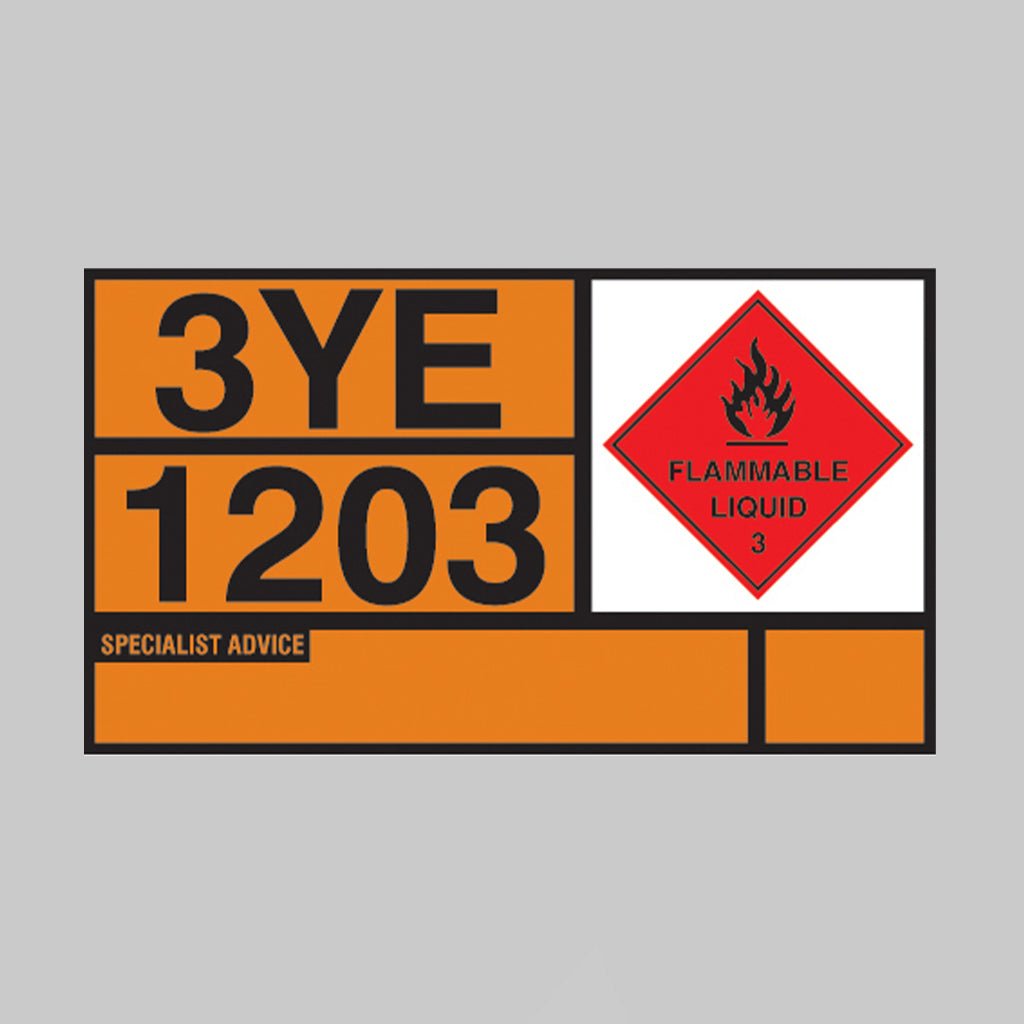 Hazchem Placard Reflective Self Adhesive Vinyl 700 x 400mm - Petrol Sign - Ready Set SuppliedHazchem Placard Reflective Self Adhesive Vinyl 700 x 400mm - Petrol Sign56359