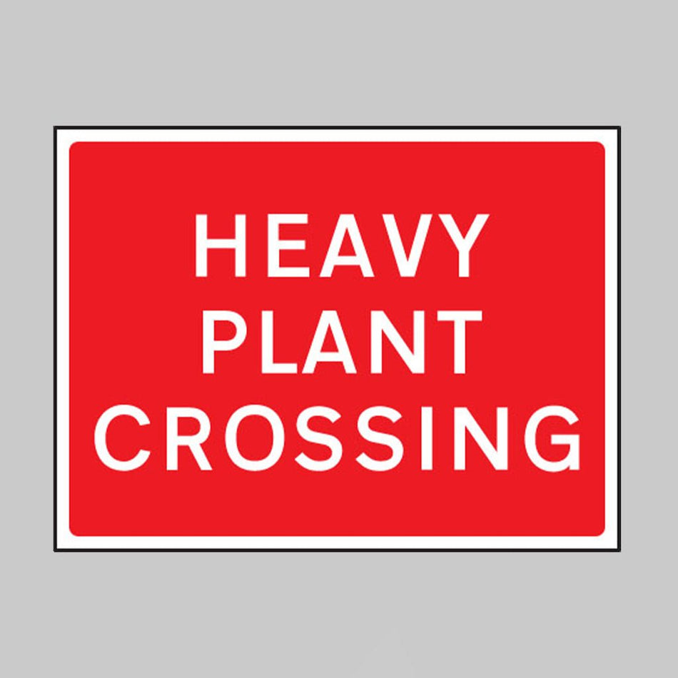 Heavy Plant Crossing 1050 x 750mm Class RA1 Zintec Sign - Ready Set SuppliedHeavy Plant Crossing 1050 x 750mm Class RA1 Zintec Sign57918