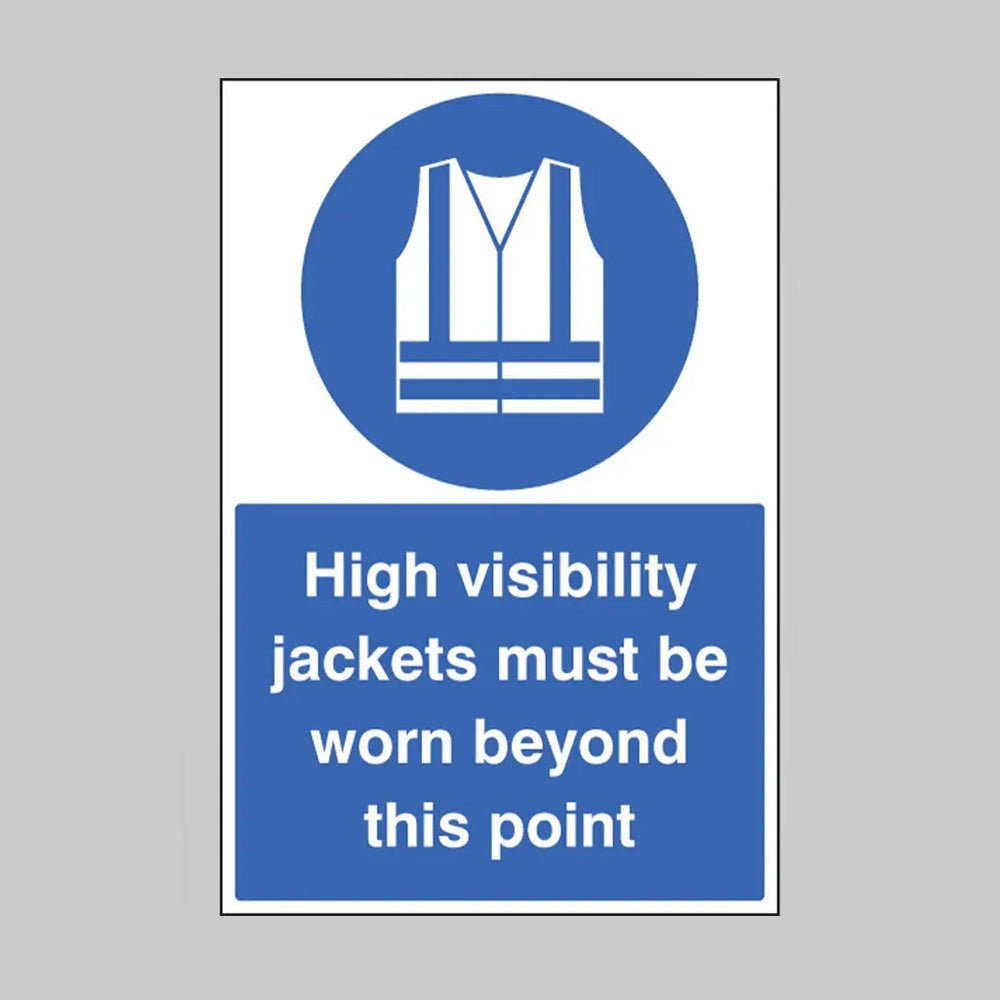 High Vis Jackets Must Be Worn Beyond This Point Floor Graphic 400 x 600mm (External Grade) - Ready Set SuppliedHigh Vis Jackets Must Be Worn Beyond This Point Floor Graphic 400 x 600mm (External Grade)53580