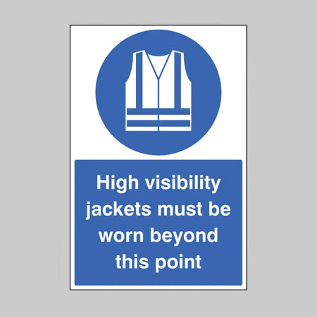 High Vis Jackets Must Be Worn Beyond This Point Floor Graphic 400 x 600mm (External Grade) - Ready Set SuppliedHigh Vis Jackets Must Be Worn Beyond This Point Floor Graphic 400 x 600mm (External Grade)53580