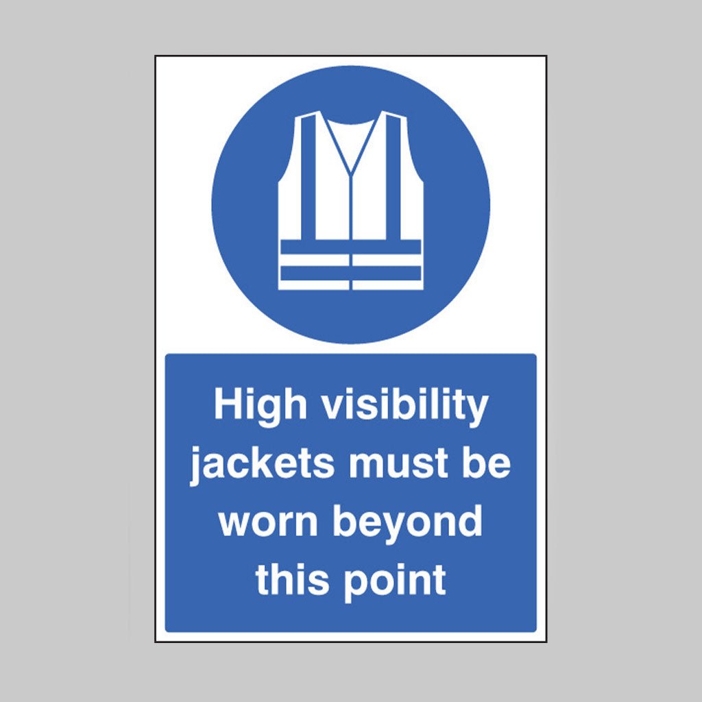 High Vis Jackets Must Be Worn Beyond This Point Floor Graphic 400 x 600mm - Ready Set SuppliedHigh Vis Jackets Must Be Worn Beyond This Point Floor Graphic 400 x 600mm58820