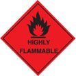 Highly Flammable Roll of 100 Self Adhesive Vinyl Labels 100 x 100mm - Ready Set SuppliedHighly Flammable Roll of 100 Self Adhesive Vinyl Labels 100 x 100mm59745