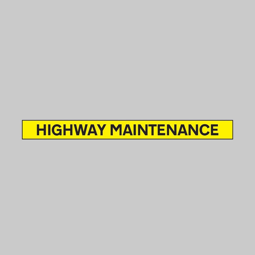 Highway Maintenance 1300 x 100mm Reflective Magnetic Sign - Ready Set SuppliedHighway Maintenance 1300 x 100mm Reflective Magnetic Sign56520