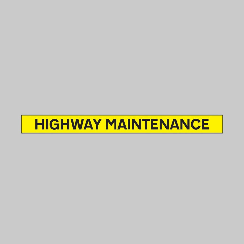 Highway Maintenance 1300 x 100mm Reflective Magnetic Sign - Ready Set SuppliedHighway Maintenance 1300 x 100mm Reflective Magnetic Sign56520