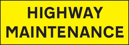 Highway Maintenance 800 x 275mm Reflective Magnetic Sign - Ready Set SuppliedHighway Maintenance 800 x 275mm Reflective Magnetic Sign56524
