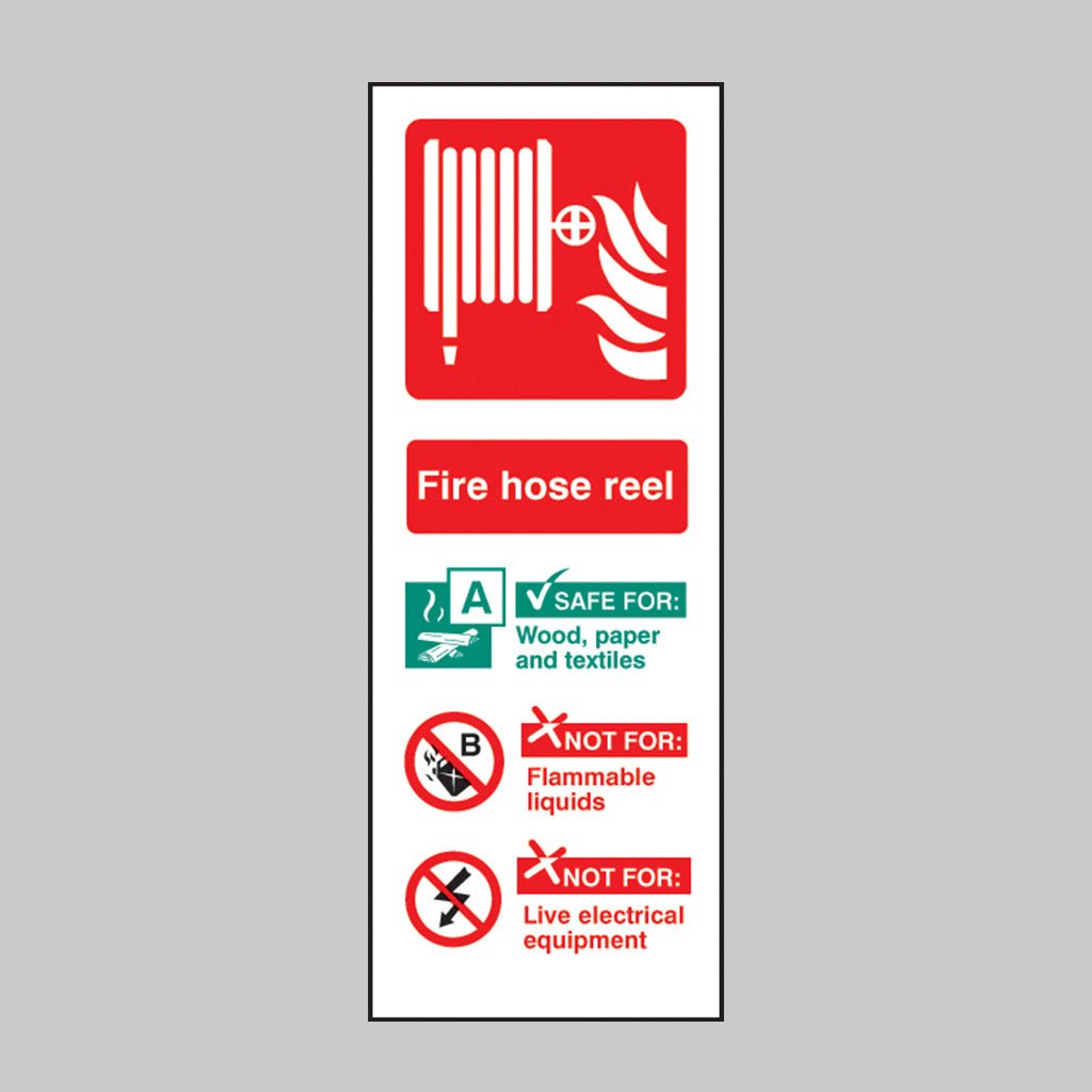 Hose Reel Identification Sign - Ready Set SuppliedHose Reel Identification SignRigid Plastic11221D