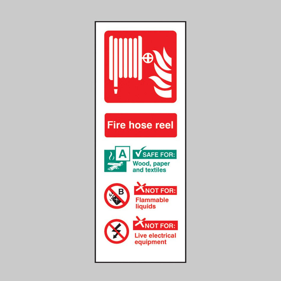 Hose Reel Identification Sign - Ready Set SuppliedHose Reel Identification SignRigid Plastic11221D