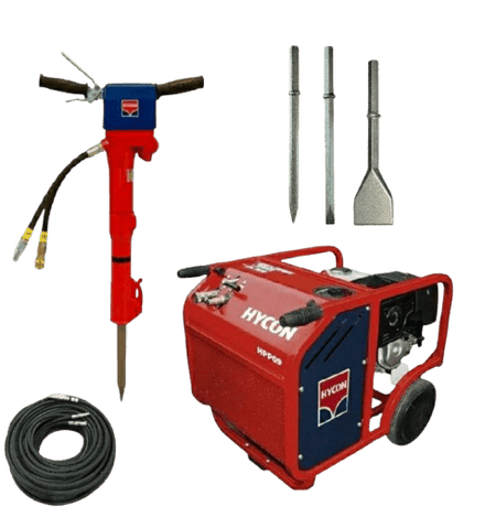 Hycon HPP09 Hydraulic Power Pack & HH20RV Breaker (Package) - Ready Set SuppliedHycon HPP09 Hydraulic Power Pack & HH20RV Breaker (Package)