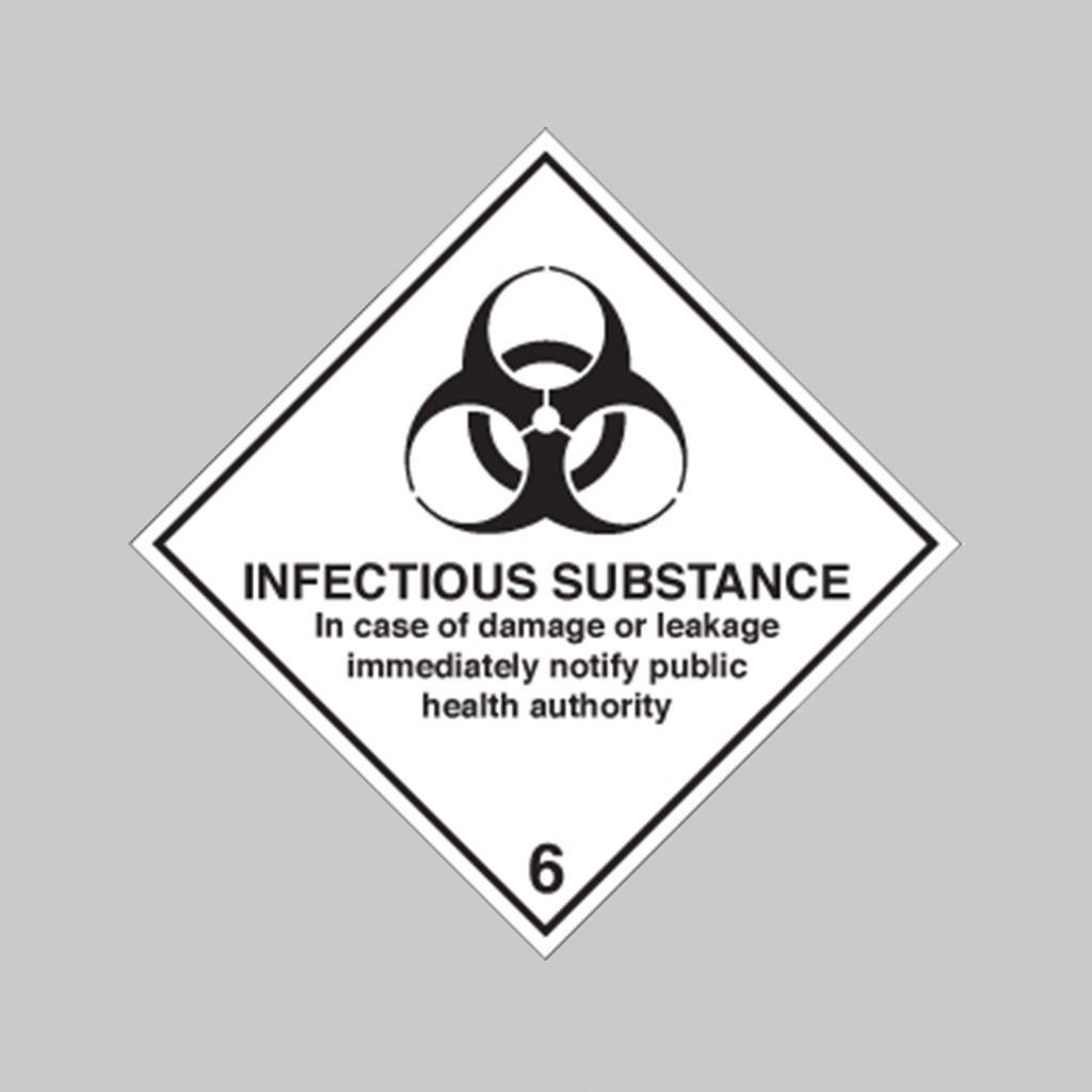 Infectious Substance Diamond Sign - Ready Set SuppliedInfectious Substance Diamond SignRigid Plastic14509F