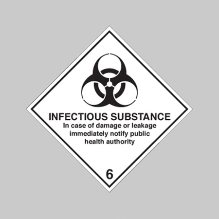 Infectious Substance Diamond Sign - Ready Set SuppliedInfectious Substance Diamond SignRigid Plastic14509F