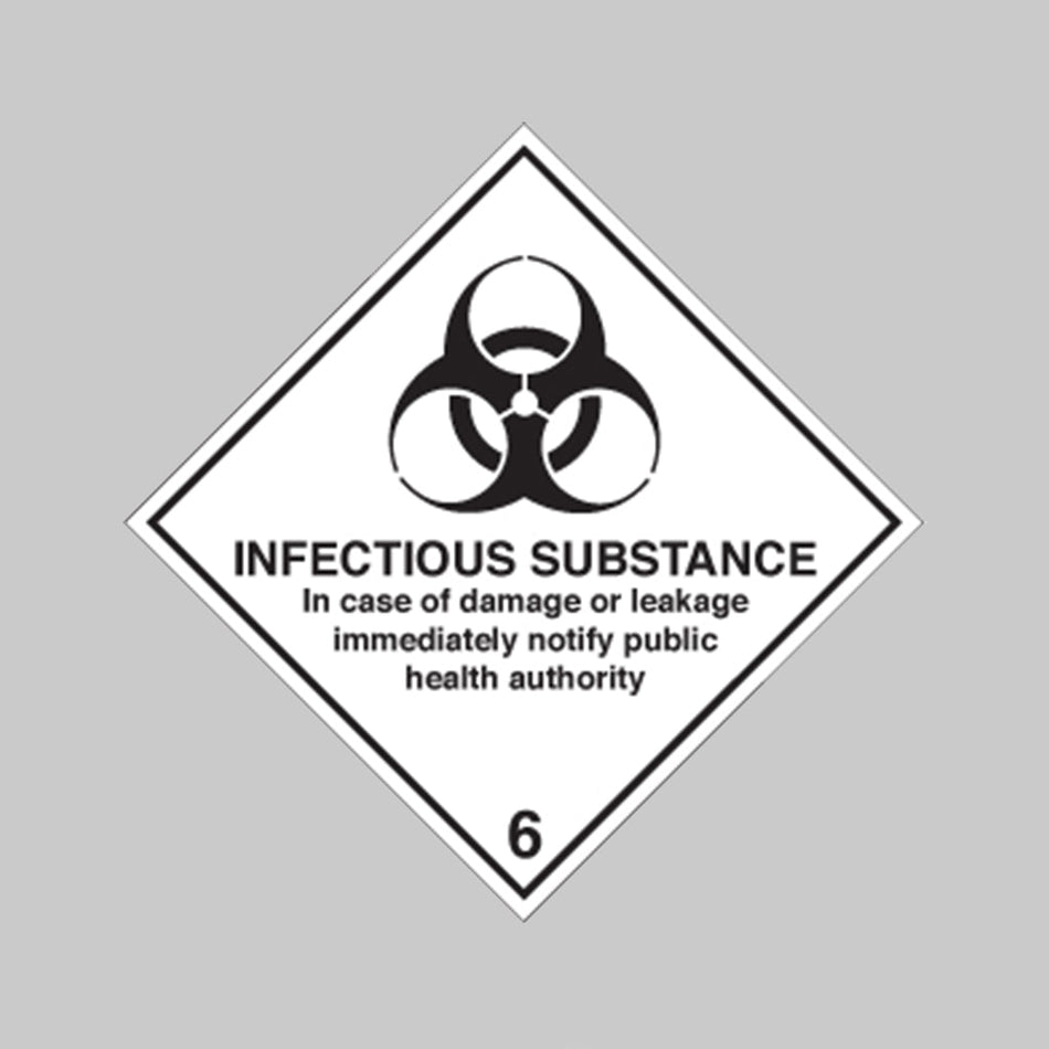 Infectious Substance Diamond Sign - Ready Set SuppliedInfectious Substance Diamond SignRigid Plastic14509F