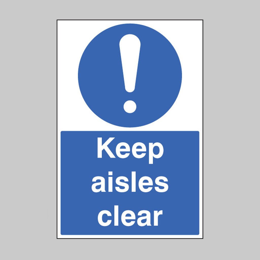 Keep Aisles Clear Floor Graphic 400 x 600mm - Ready Set SuppliedKeep Aisles Clear Floor Graphic 400 x 600mm58821
