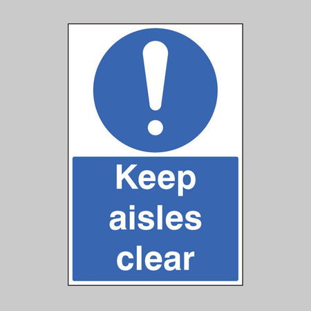 Keep Aisles Clear Floor Graphic 400 x 600mm - Ready Set SuppliedKeep Aisles Clear Floor Graphic 400 x 600mm58821