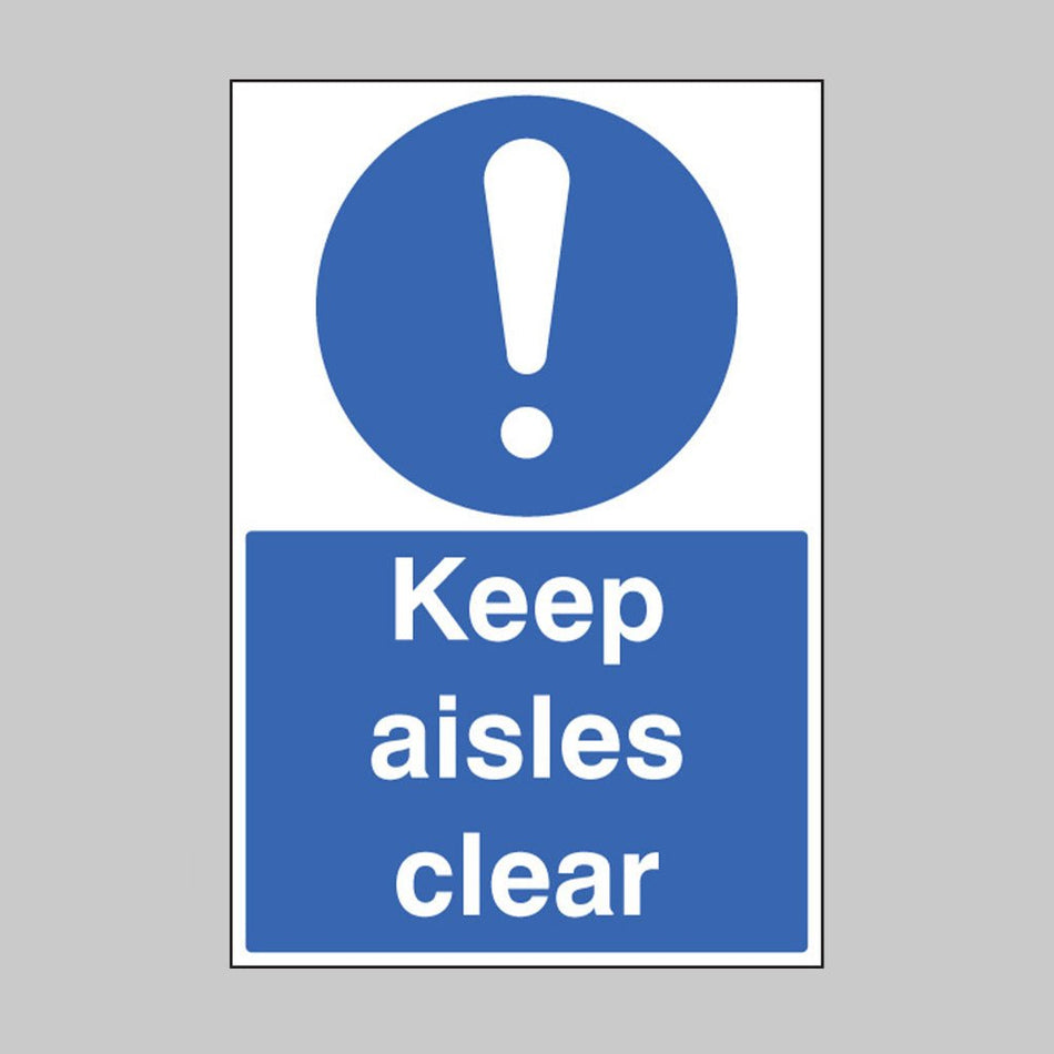 Keep Aisles Clear Floor Graphic 400 x 600mm - Ready Set SuppliedKeep Aisles Clear Floor Graphic 400 x 600mm58821