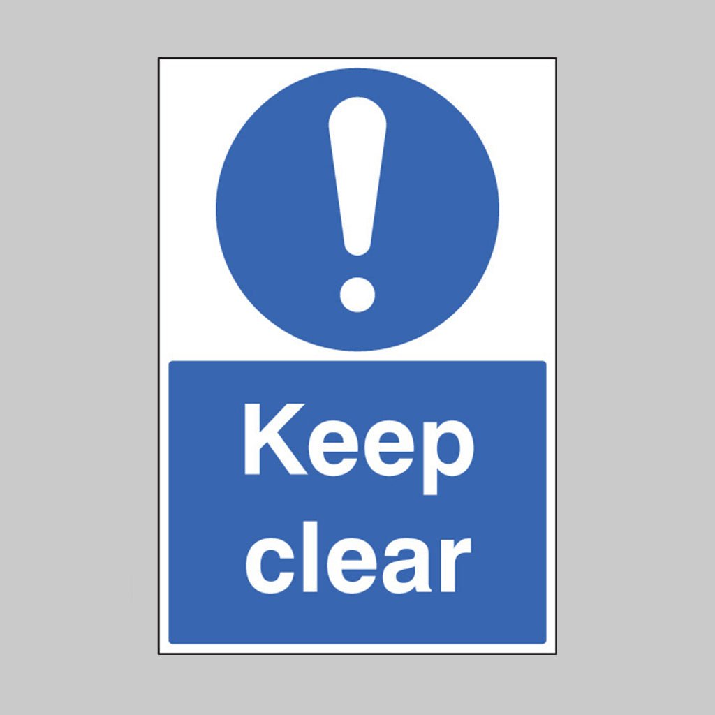 Keep Clear Floor Graphic 400 x 600mm - Ready Set SuppliedKeep Clear Floor Graphic 400 x 600mm58817