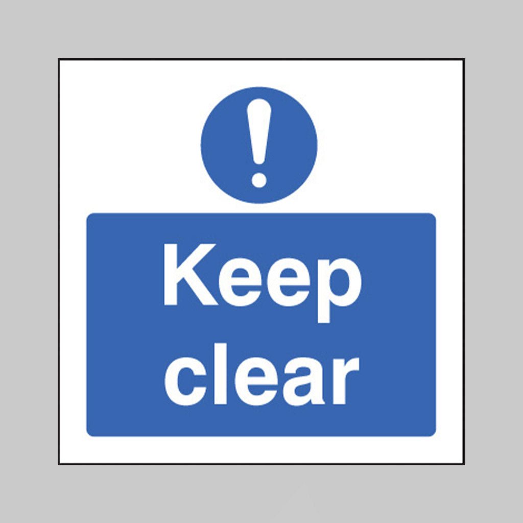 Keep Clear Sign - Ready Set SuppliedKeep Clear SignRigid Plastic11632F