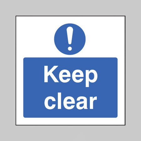Keep Clear Sign - Ready Set SuppliedKeep Clear SignRigid Plastic11632F
