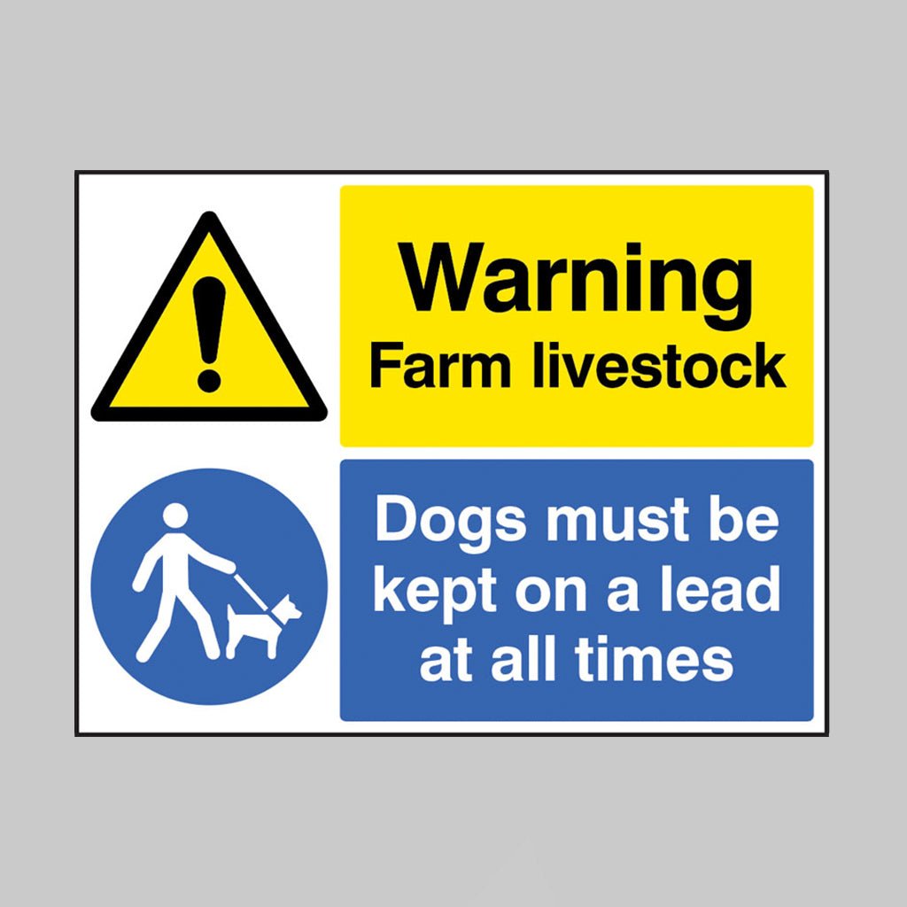 Keep Dogs on Lead Sign - Ready Set SuppliedKeep Dogs on Lead Sign15527Q