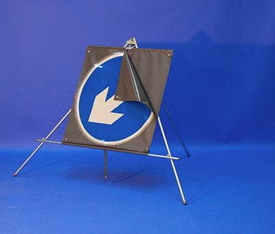 Keep Left/Right Reversible Arrow Reflective Fold Up Sign 750mm Dia Circle - Ready Set SuppliedKeep Left/Right Reversible Arrow Reflective Fold Up Sign 750mm Dia Circle57681