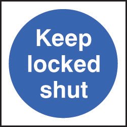 Keep Locked Shut Roll of 100 Self Adhesive Vinyl Labels 100 x 100mm - Ready Set SuppliedKeep Locked Shut Roll of 100 Self Adhesive Vinyl Labels 100 x 100mm59705