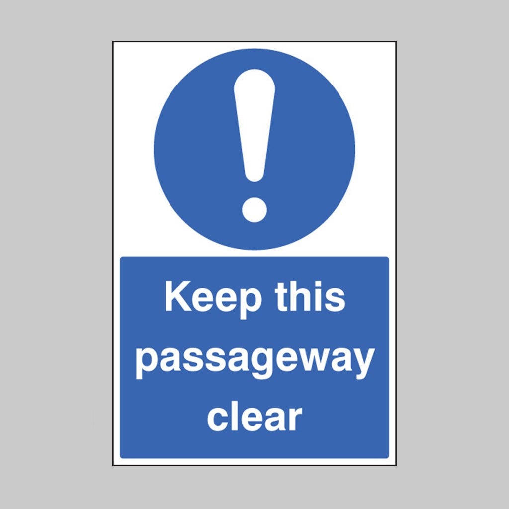 Keep This Passageway Clear Floor Graphic 400 x 600mm - Ready Set SuppliedKeep This Passageway Clear Floor Graphic 400 x 600mm58738