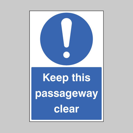Keep This Passageway Clear Floor Graphic 400 x 600mm - Ready Set SuppliedKeep This Passageway Clear Floor Graphic 400 x 600mm58738