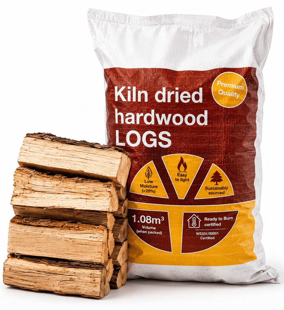 KILN DRIED BIRCH FIREWOOD LOGS 24 X 22KG SUPER BAGS - Ready Set SuppliedKILN DRIED BIRCH FIREWOOD LOGS 24 X 22KG SUPER BAGS