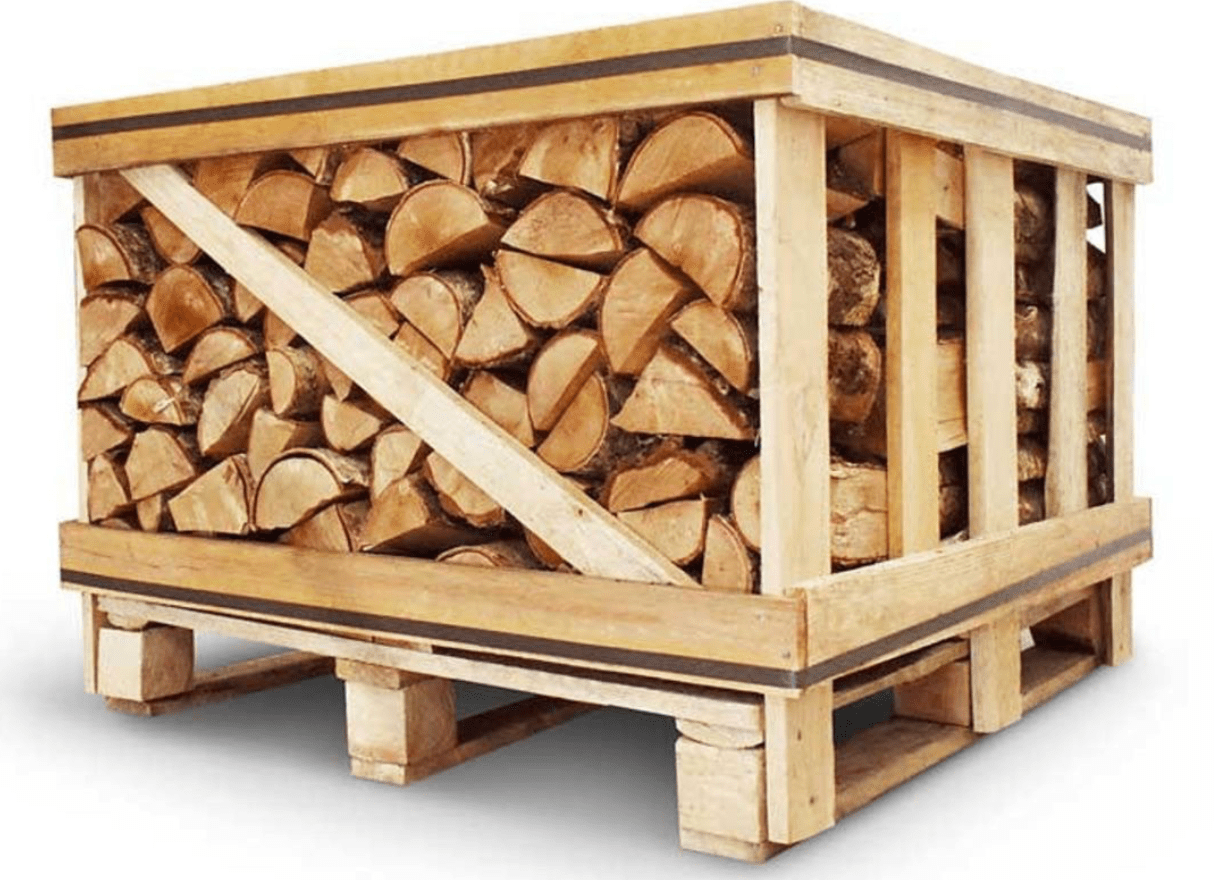 KILN DRIED OAK FIREWOOD LOGS STANDARD CRATE 0.8M³ STACKED / 1.3–1.4M³ LOOSE. - Ready Set SuppliedKILN DRIED OAK FIREWOOD LOGS STANDARD CRATE 0.8M³ STACKED / 1.3–1.4M³ LOOSE.