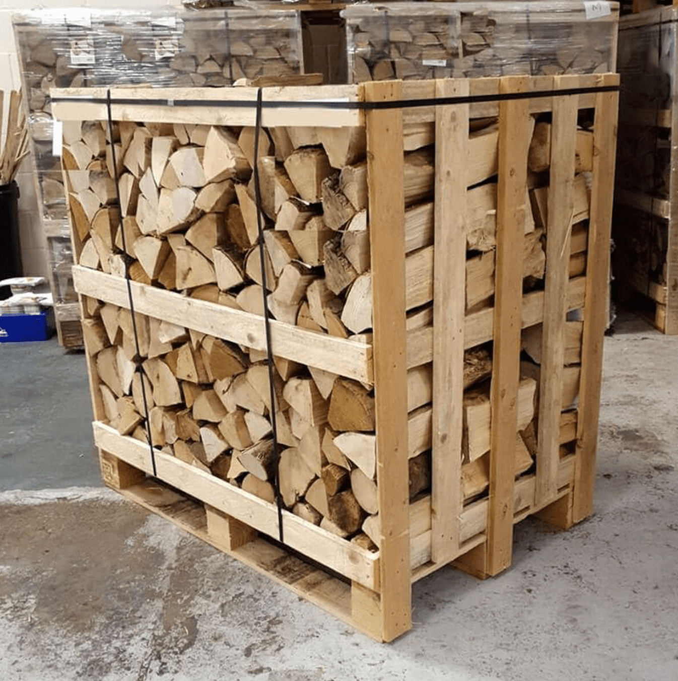 KILN DRIED OAK FIREWOOD LOGS STANDARD CRATE 0.8M³ STACKED / 1.3–1.4M³ LOOSE. - Ready Set SuppliedKILN DRIED OAK FIREWOOD LOGS STANDARD CRATE 0.8M³ STACKED / 1.3–1.4M³ LOOSE.