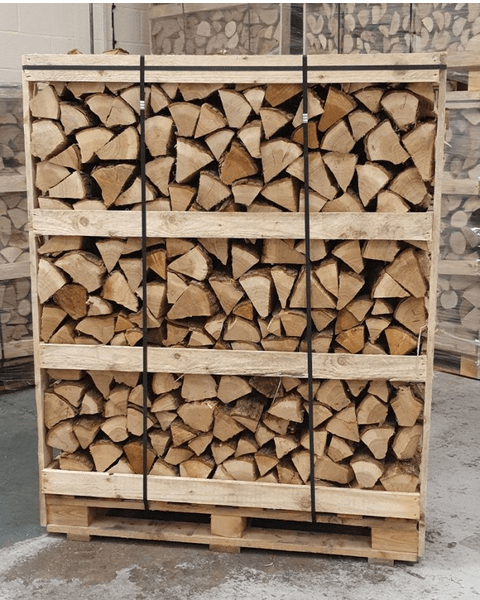 Large Crate Kiln - Dried Ash Firewood Logs – Approx. 1.63m³ Stacked / 2.5–2.6m³ Loose - Ready Set SuppliedLarge Crate Kiln - Dried Ash Firewood Logs – Approx. 1.63m³ Stacked / 2.5–2.6m³ Loose