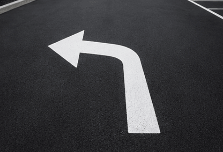 Left Turn Arrow Thermoplastic Road Marking - Ready Set SuppliedLeft Turn Arrow Thermoplastic Road Marking1000mm x 250mm