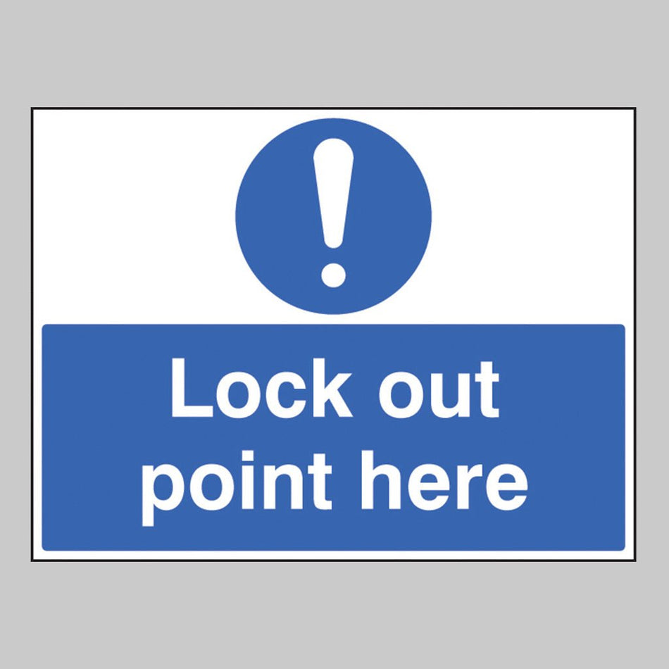 Lockout Point Here Sign - Ready Set SuppliedLockout Point Here SignRigid Plastic16248Q