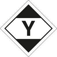 Lq Diamond Y - Air Transport (Adr 2011) Roll of 100 Self Adhesive Vinyl Labels 100 x 100mm - Ready Set SuppliedLq Diamond Y - Air Transport (Adr 2011) Roll of 100 Self Adhesive Vinyl Labels 100 x 100mm59838