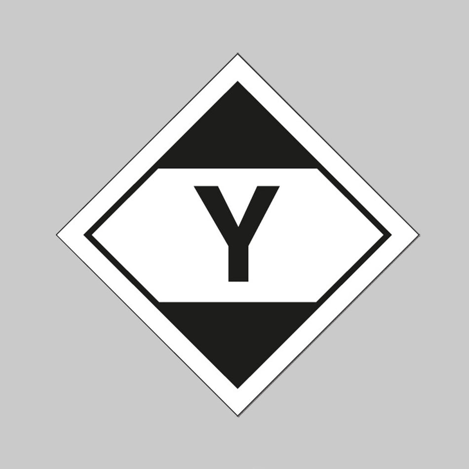 Lq Diamond Y - Air Transport (Adr 2011) Sign - Ready Set SuppliedLq Diamond Y - Air Transport (Adr 2011) SignSelf Adhesive Vinyl24558F